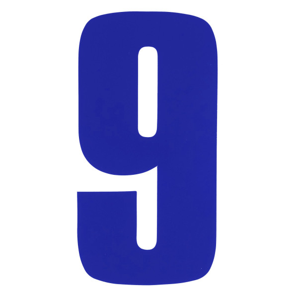 bike it Bike it 8 inch race numbers blue - #9